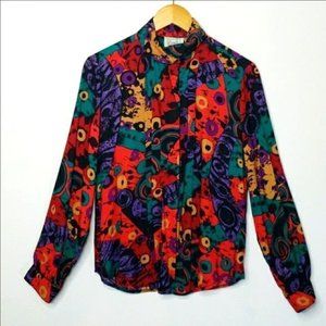 Vintage | Benel 90s button down blouse